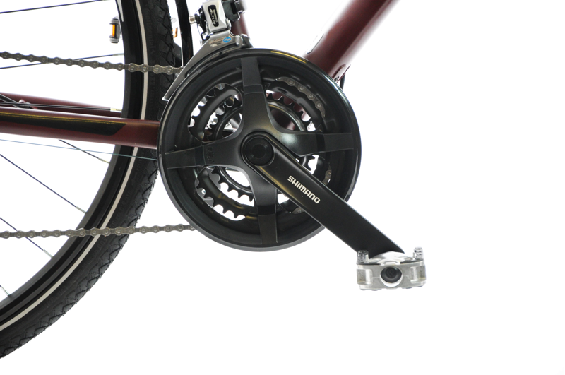 Salcano Istanbul 700c Commuter Hybrid Bike Maroon-11